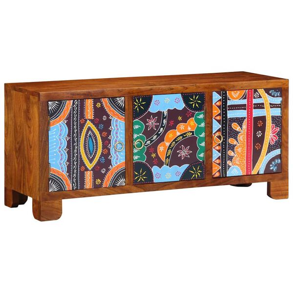 vidaXL Ławka na buty miodowy brąz 100 x 35 x 45 cm