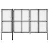 vidaXL Brama ogrodowa stalowa 400x200 cm antracyt