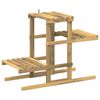 vidaXL Stojak na rośliny Biały 82 x 36 x 60 cm Lite Drewno Akacji