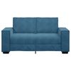 vidaXL Sofa 2-osobowa, niebieski, 160x78x84 cm, tapicerowana aksamitem