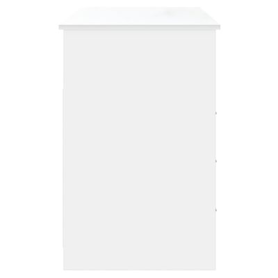 vidaXL Biurko z szufladami, białe, 102x50x76 cm