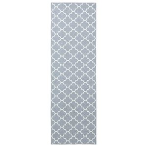 vidaXL Chodnik dywanowy ORIZ 1150 gsm Szary i biały