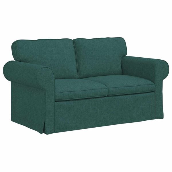 vidaXL Sofa 120cm Ciemna zieleń Metal