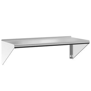 vidaXL P&oacute;łka ścienna, 100x45x31 cm, srebrna stal nierdzewna