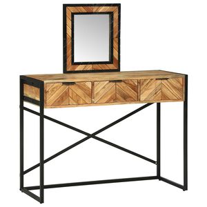 vidaXL Toaletka Brązowy 100 x 40 x 120 cm Lite Drewno Akacji
