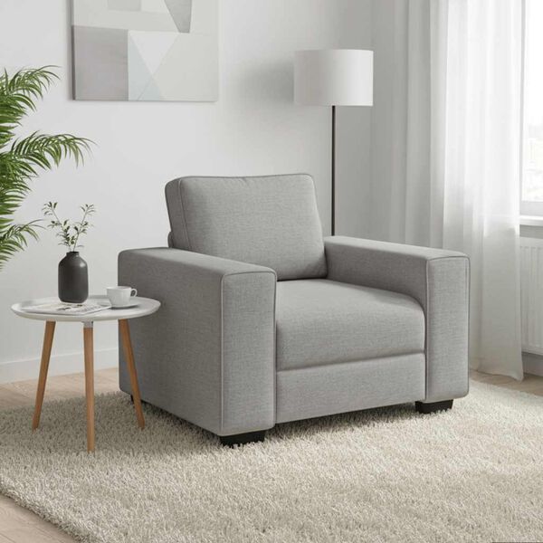 vidaXL Sofa Fotel Cloud Grey 100x77x82 cm Tkanina
