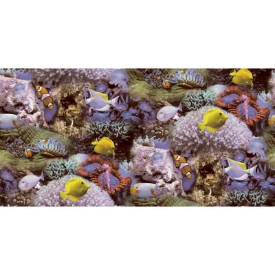 Good Vibes Tapeta Coral and Tropical Fish, żółto-fioletowa