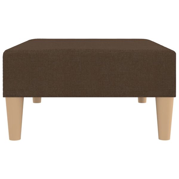 vidaXL Podnóżek, brązowy, 78x56x32 cm, tapicerowany tkaniną