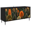 vidaXL Szafka pod telewizor ZAANDAM 102 x 33 x 51 cm Czarny dąb