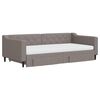 vidaXL Sofa rozsuwana z szufladami, taupe, 100x200 cm, tkanina
