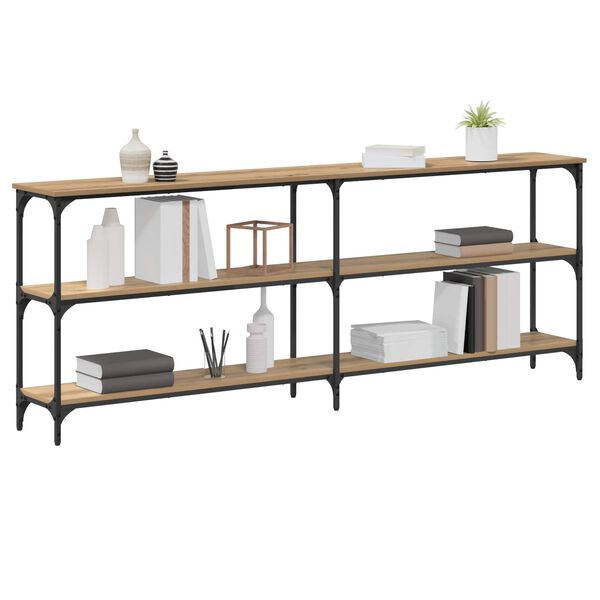 vidaXL Konsola dąb artisan 200 x 29 x 75 cm