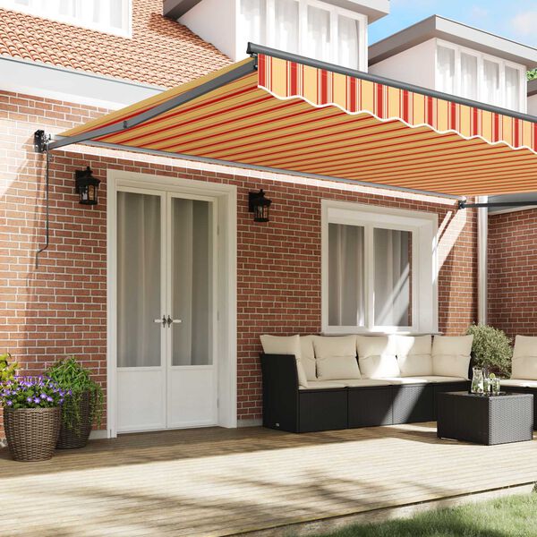 vidaXL Markiza Kremowy 500 x 300 x 165 cm Poliester i Metal