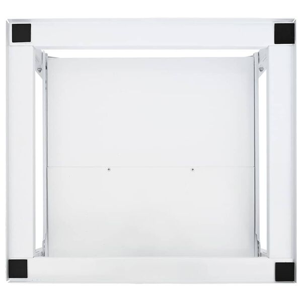 vidaXL Podest pod pralkę z p&oacute;łką, biały