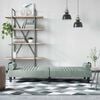 vidaXL Rozkładana kanapa z podłokietnikami, jasnoszara, aksamitna