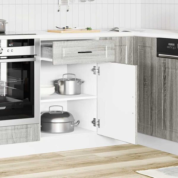 vidaXL Szafka kuchenna dolna, Porto, szary dąb sonoma