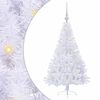 vidaXL Sztuczna choinka z 150 diodami LED Biały 120 cm PVC i stal