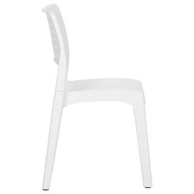 vidaXL Krzesła ogrodowe, 2 szt., białe, polipropylen
