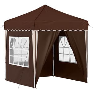 vidaXL Namiot imprezowy rozkładany 195 x 195 x 245 cm brązowy