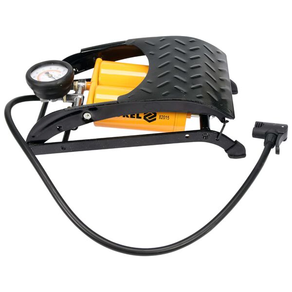 VOREL Dwutłokowa pompka nożna z manometrem