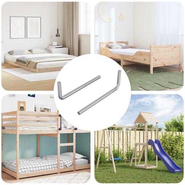 vidaXL Klucz Szesnastokątny 2 pcs Srebrny 32 x 86 mm Stal