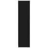 vidaXL Szafa, czarna, 50x50x200 cm, materiał drewnopochodny