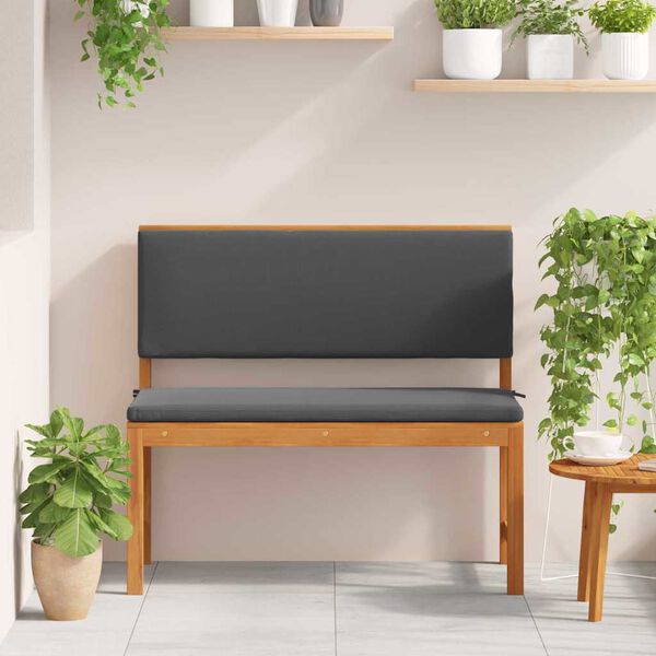 vidaXL Ławka ogrodowa Brązowy 100 x 50 x 91cm Lite drewno akacjowe