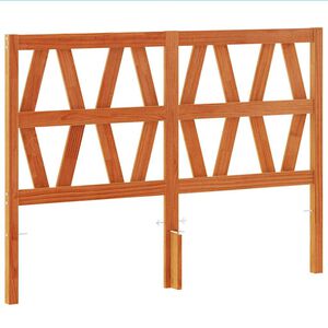 vidaXL Wezgłowie do ł&oacute;żka, woskowy brąz, 135 cm, lite drewno sosnowe