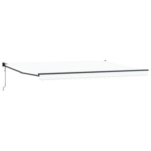 vidaXL Markiza Biały 500 &times; 300 cm Poliester i Metal