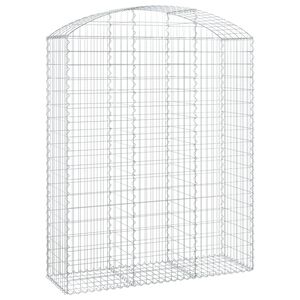 vidaXL Łukowaty kosz gabionowy 150x50x180/200 cm, galwanizowane żelazo