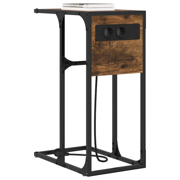 vidaXL Szafka Nocna Dąb wędzony 41,5 x 26 x 60,5 cm