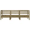 vidaXL Ogrodowa sofa 3-osobowa, impregnowane drewno sosnowe