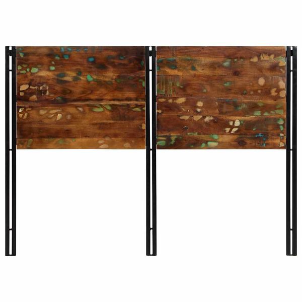 vidaXL Zagł&oacute;wek 140 cm lite drewno odzyskane i żelazo