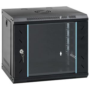 vidaXL 9U Szafka sieciowa ścienna 19" IP20 53x40x45 cm