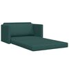 vidaXL Sofa Bed 110cm Ciemna zieleń tkanina