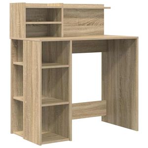 vidaXL Biurko Dąb Sonoma Drewno inżynieryjne 90 x 48 x 101,5 cm