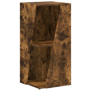 vidaXL P&oacute;łka boczna 33 x 32 x 70,5 cm Drewno inżynieryjne Dąb wędzony