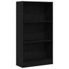 vidaXL Regał biblioteczny Czarny Dąb 60x24x109 cm Drewno klejone