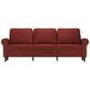 vidaXL 3-osobowa sofa, winna czerwień, 180 cm, sztuczna sk&oacute;ra