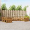 vidaXL Zestawy sof 9 pcs Naturalny Lite Drewno Akacji