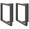vidaXL Nogi do stołu jadalnego w kształcie litery T 2 szt. Antracyt 70x35x(72-73) cm Stal