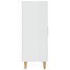 vidaXL Komoda, biała z połyskiem, 70x34x90 cm, materiał drewnopochodny
