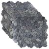 vidaXL Płytki Pebble Szary 30 x 30 cm Kamień rzeczny