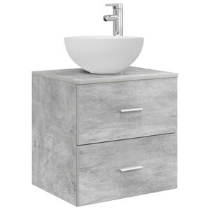 vidaXL Umywalka ścienna z szafką Betonowy szary 49,5 x 41 x 64,5 cm