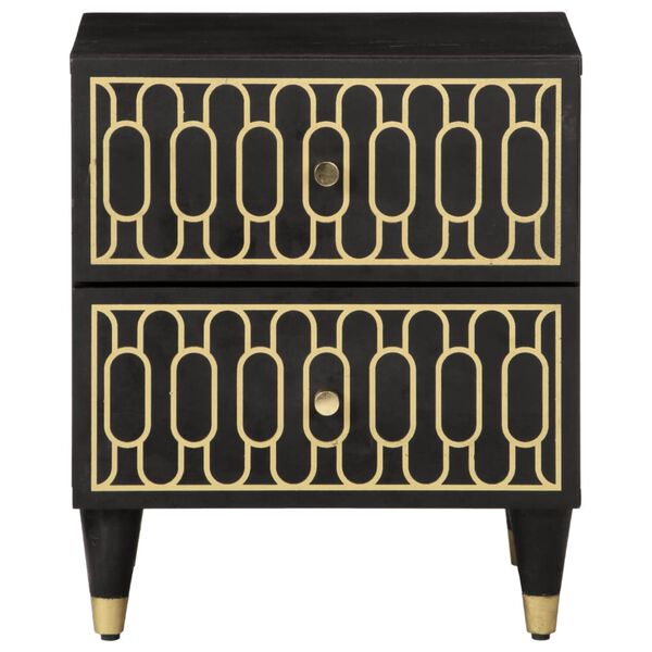 vidaXL Szafka nocna, 40x33x46 cm, lite drewno mango