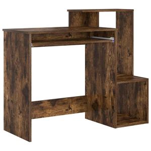 vidaXL Biurko Dąb wędzony 106 x 41 x 88.5 cm Drewno inżynieryjne