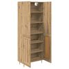 vidaXL Highboard Dąb rzemieślniczy 69,5 x 34 x 180 cm