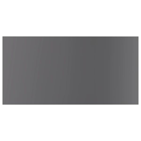 vidaXL P&oacute;łki na książki, 4 szt., wysoki połysk, szare, 60x30x1,5 cm