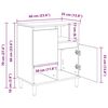 vidaXL Bufet Stare drewno 35 x 60 x 70 cm Materiał drewnopochodny