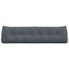 vidaXL Poduszka na plecy Ciemnoszary 180 x 24 x 50 cm Aksamit