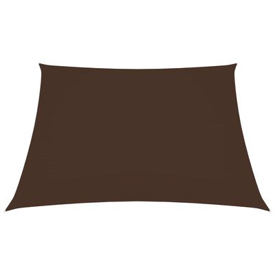vidaXL Żagiel ogrodowy, tkanina Oxford, kwadratowy, 5x5 m, brązowy